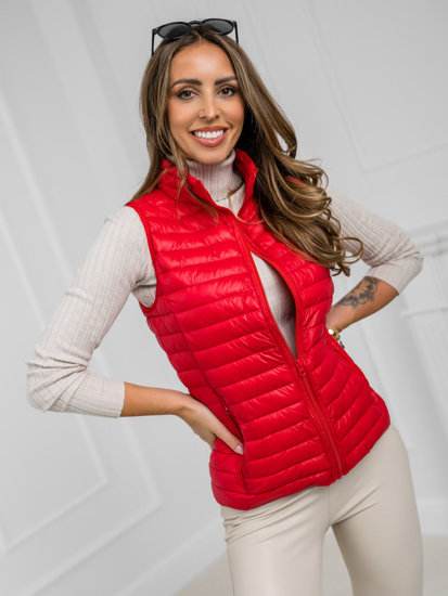 Femme Gilet matelassé Rouge Bolf 5M702