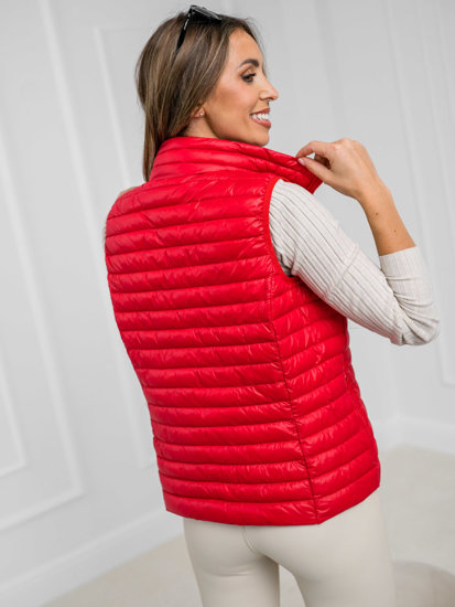 Femme Gilet matelassé Rouge Bolf 5M702