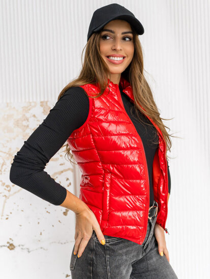 Femme Gilet matelassé Rouge Bolf R0107AA1