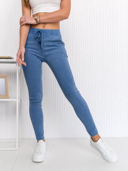 Femme Legging en jean Bleu Bolf S108