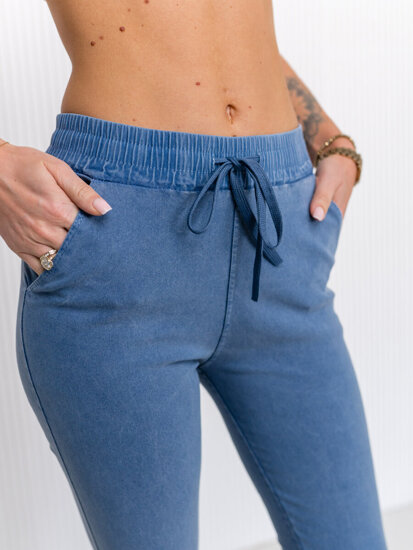 Femme Legging en jean Bleu Bolf S108