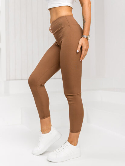 Femme Legging en rayures Marron Bolf W7903