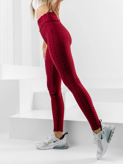 Femme Legging rayé Bordeaux Bolf HL157