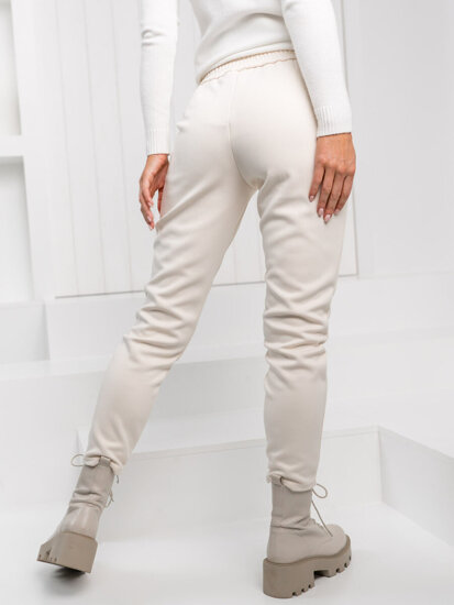 Femme Pantalon Ecru Bolf 57612