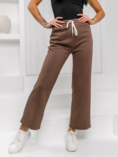 Femme Pantalon de survêtement wide leg Chocolat Bolf W5213