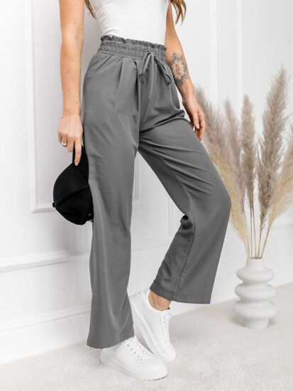 Femme Pantalon wide leg Graphite Bolf W7865