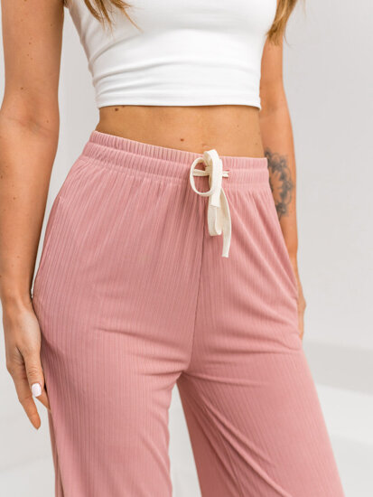 Femme Pantalon wide leg Rose Bolf W7955