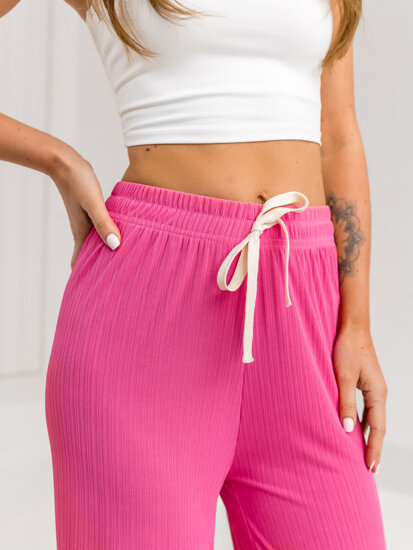 Femme Pantalon wide leg Rose Bolf W7956