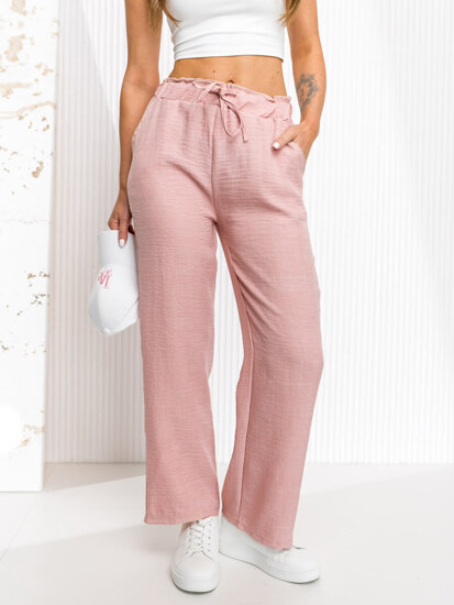 Femme Pantalon wide leg Rose Bolf W7966