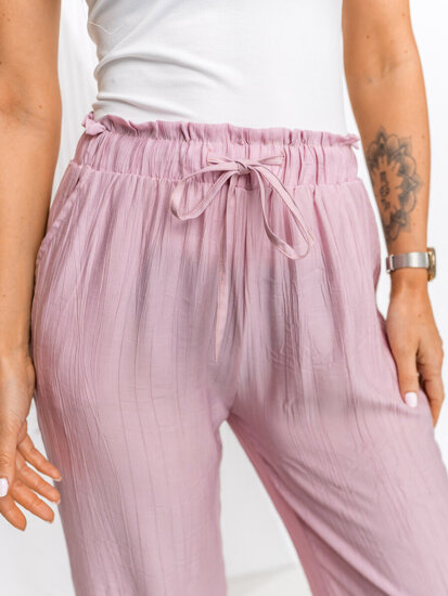 Femme Pantalon wide leg Rose Bolf W7970