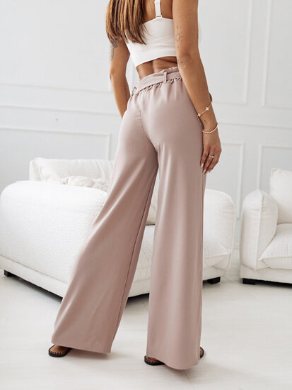 Femme Pantalons textiles Cappuccino Bolf 8265