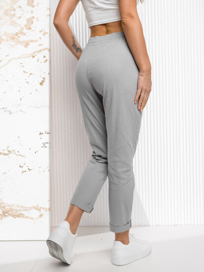 Femme Pantalons textiles Gris Bolf W7832