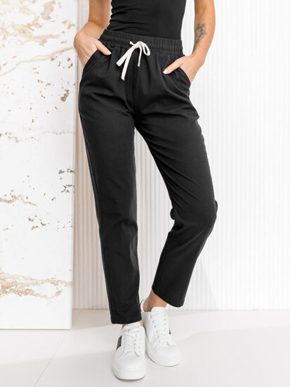 Femme Pantalons textiles Noir Bolf W7831