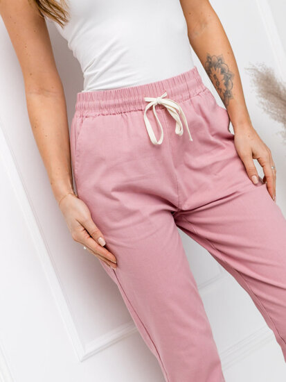 Femme Pantalons textiles Rose Bolf W7831