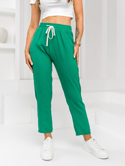 Femme Pantalons textiles Vert Bolf W7920