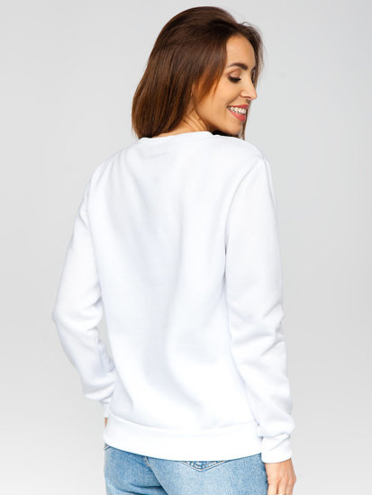 Femme Sweat-shirt Blanc Bolf W01A