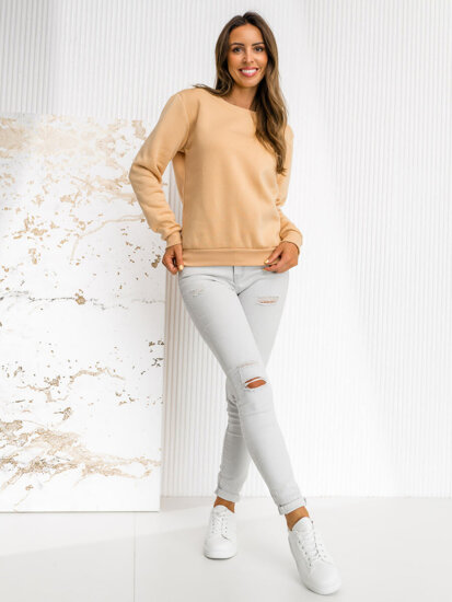 Femme Sweat-shirt Crème Bolf W01A