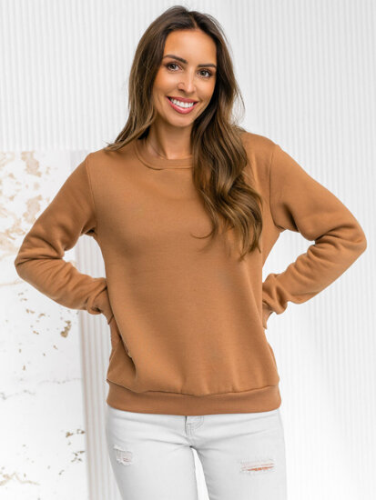 Femme Sweat-shirt Marron clair Bolf W01A