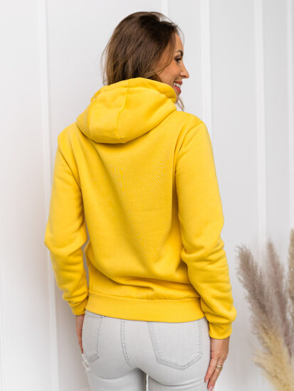 Femme Sweat-shirt kangourou Jaune ciel Bolf W02