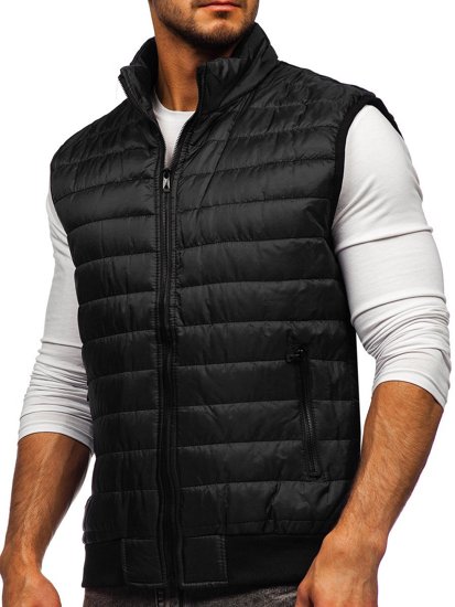 Gilet matelassé noir pour homme Bolf MY77 