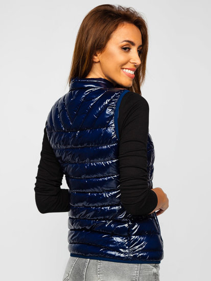 Gilet matelassé pour femme bleu foncé Bolf R0107A