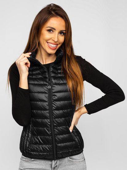 Gilet matelassé pour femme noir Bolf B2705