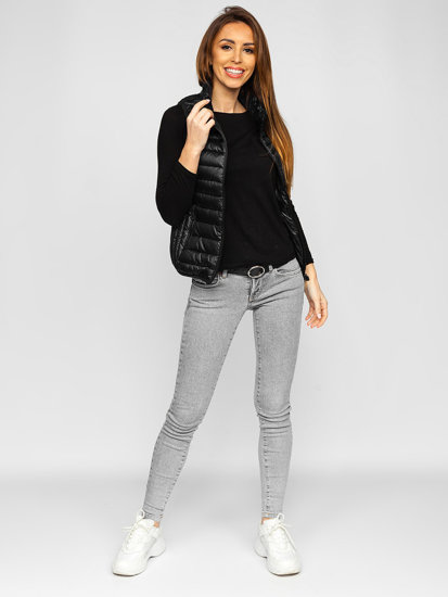 Gilet matelassé pour femme noir Bolf B2705