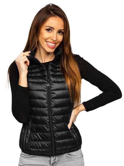 Gilet matelassé pour femme noir Bolf B2705