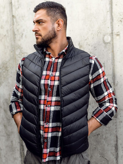 Gilet matelassé pour homme noir Bolf 13073A