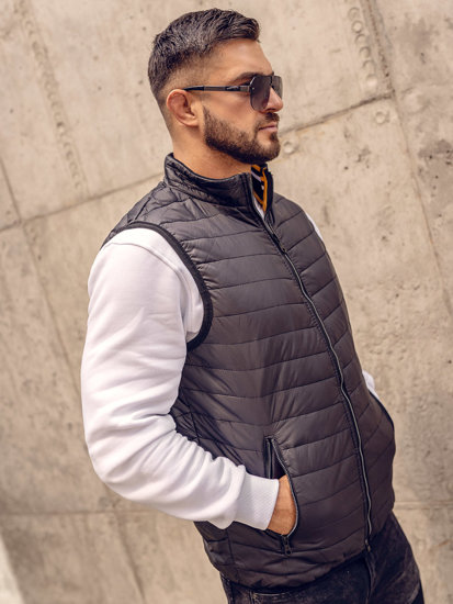 Gilet matelassé pour homme noir Bolf 7103A