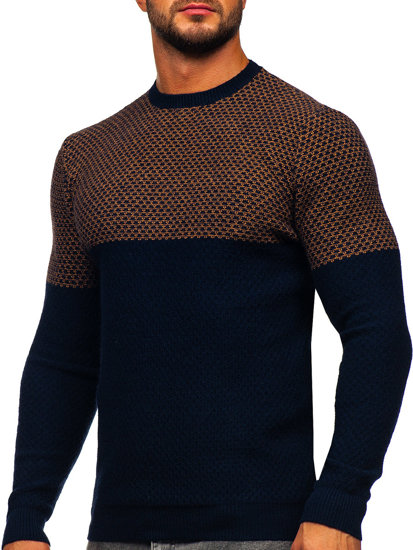 Granatowy sweter męski Denley SL15-2318