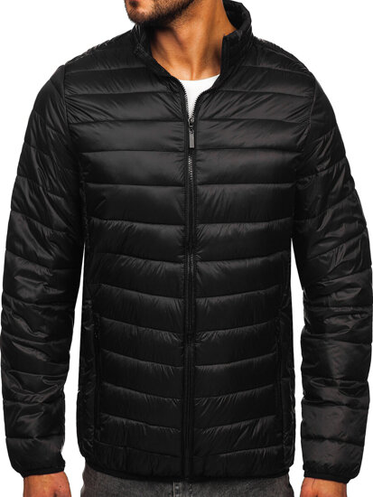 Homme Blouson à mi-saison matelassé Noir Bolf 5M703