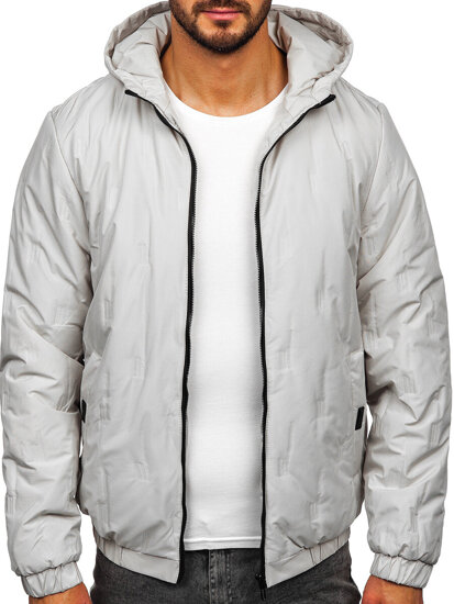 Homme Blouson de transition à capuche Beige Bolf 5M3116