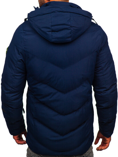 Homme Blouson d'hiver Bleu foncé Bolf 5M3137