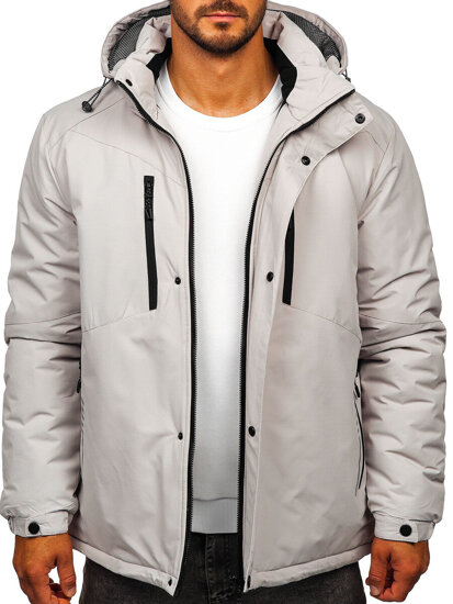 Homme Blouson d'hiver Gris Bolf 22M321