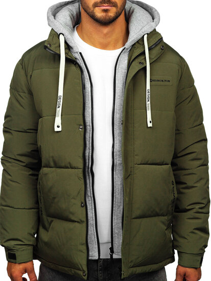 Homme Blouson d'hiver Khaki Bolf 62M9518