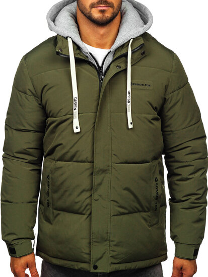 Homme Blouson d'hiver Khaki Bolf 62M9518