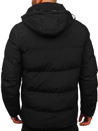 Homme Blouson d'hiver Noir Bolf 9978