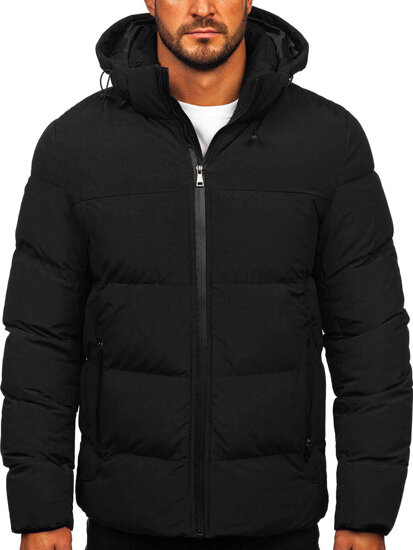 Homme Blouson d'hiver Noir Bolf 9978