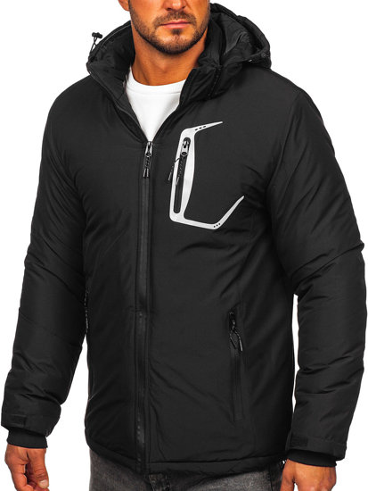 Homme Blouson d'hiver Noir Bolf HKK2025