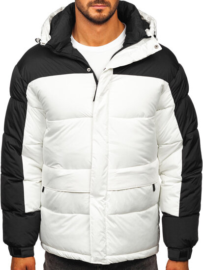 Homme Blouson d'hiver matelassé Blanc Bolf 31M5008