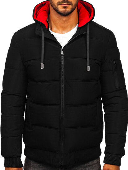 Homme Blouson d'hiver matelassé Noir Bolf 31M5003