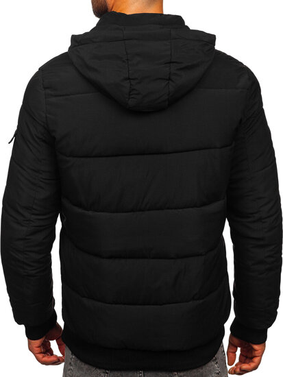 Homme Blouson d'hiver matelassé Noir Bolf 31M5006