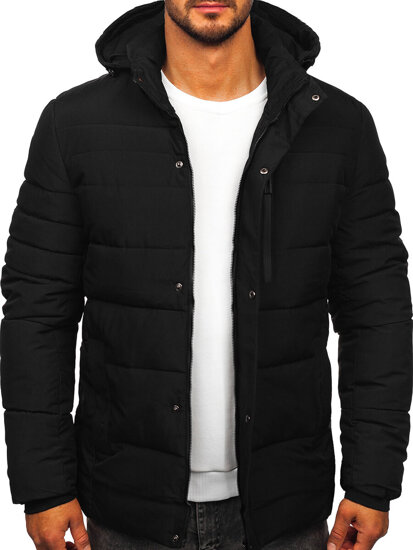 Homme Blouson d'hiver matelassé Noir Bolf 31M5013