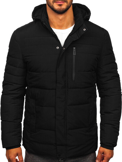 Homme Blouson d'hiver matelassé Noir Bolf 31M5013