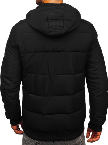 Homme Blouson d'hiver matelassé Noir Bolf 31M5023