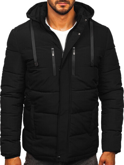 Homme Blouson d'hiver matelassé Noir Bolf 31M5027