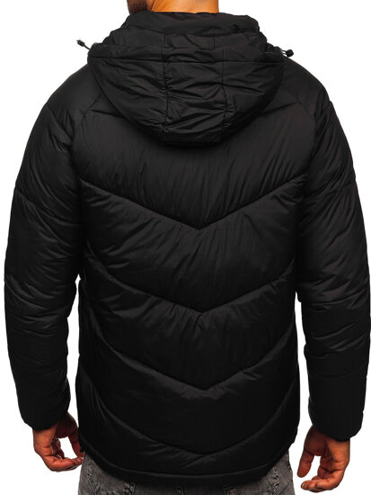 Homme Blouson d'hiver matelassé Noir Bolf 31M5036