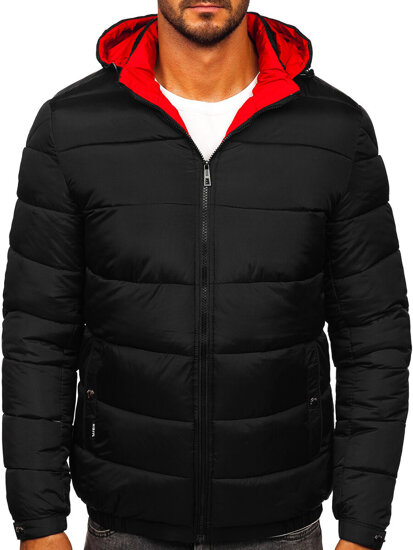 Homme Blouson d'hiver matelassé Noir Bolf 31M5037