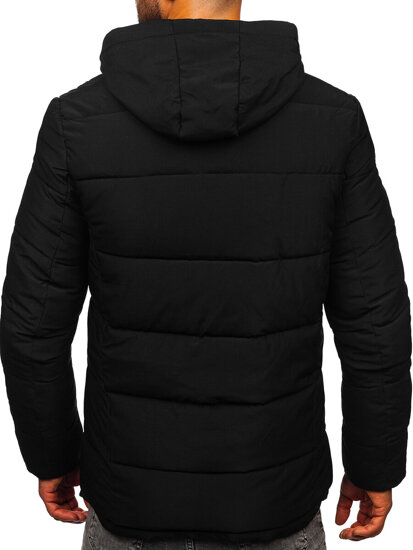 Homme Blouson d'hiver matelassé Noir Bolf 31M5052